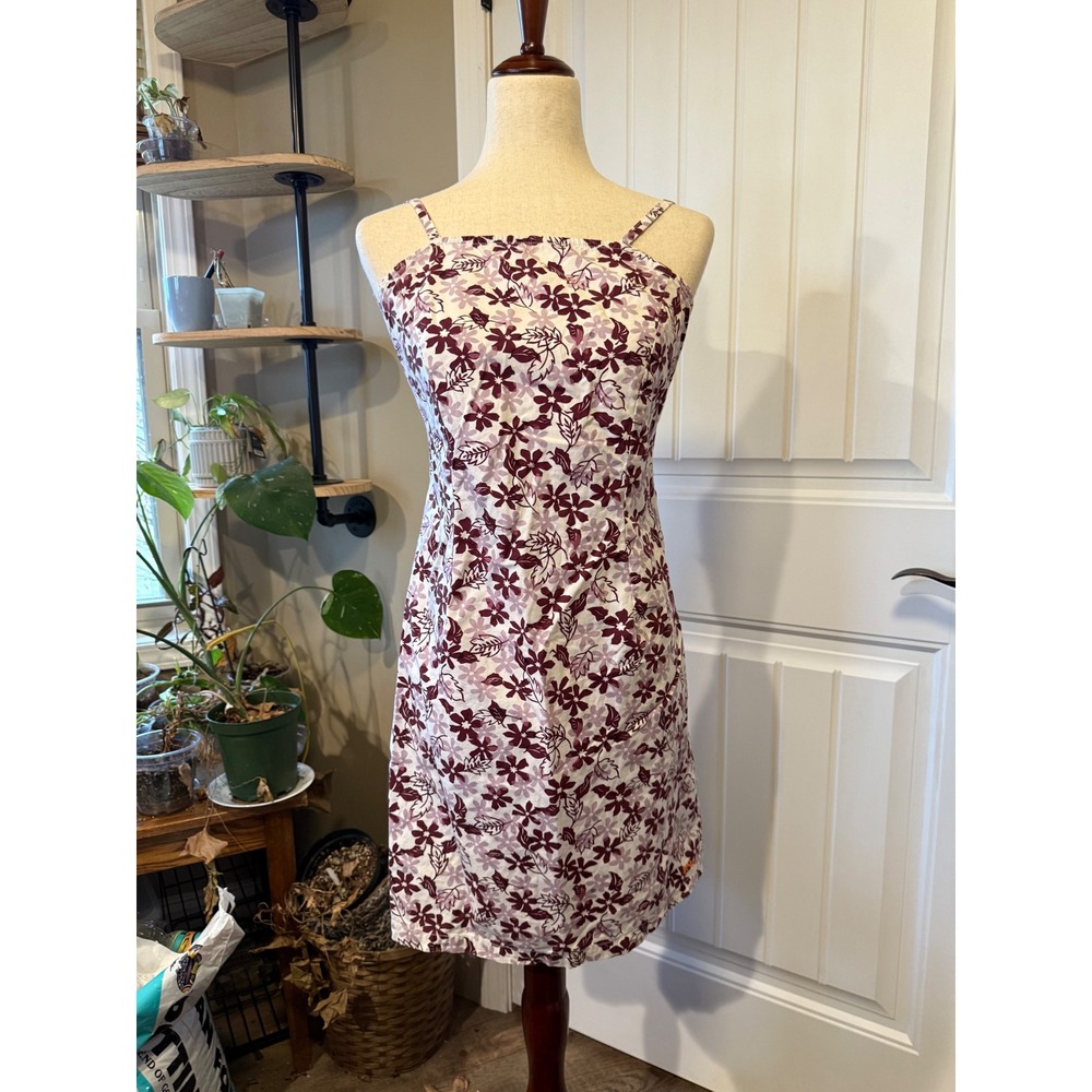 American Eagle Outfitters Floral Print Mini Dress Spaghetti Strap Tie Back Sz 6